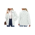 thumbnail image 3 of Chaqueta Suave y Cálida con Cremallera y Larga para Mujer M, 3 of 7
