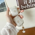 thumbnail image 6 of Compatible with AirPods 3rd Gen Clear Case,Cute Cartoon Flower Earphone Cover with Floral Keychain, Soft Transparent TPU Protective Case for AirPod 3 for Girls Women-White, 6 of 13
