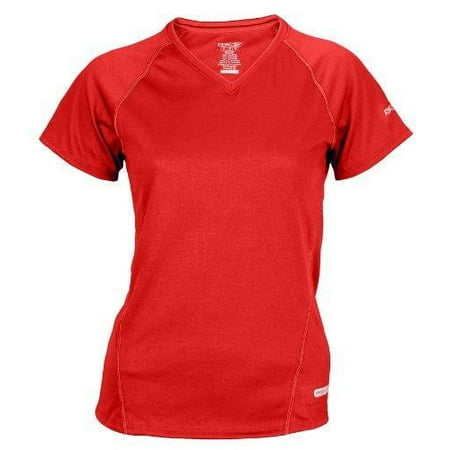 Reebok SpeedWick Women's Athletic Quick Drying Fitted Shirt, Red