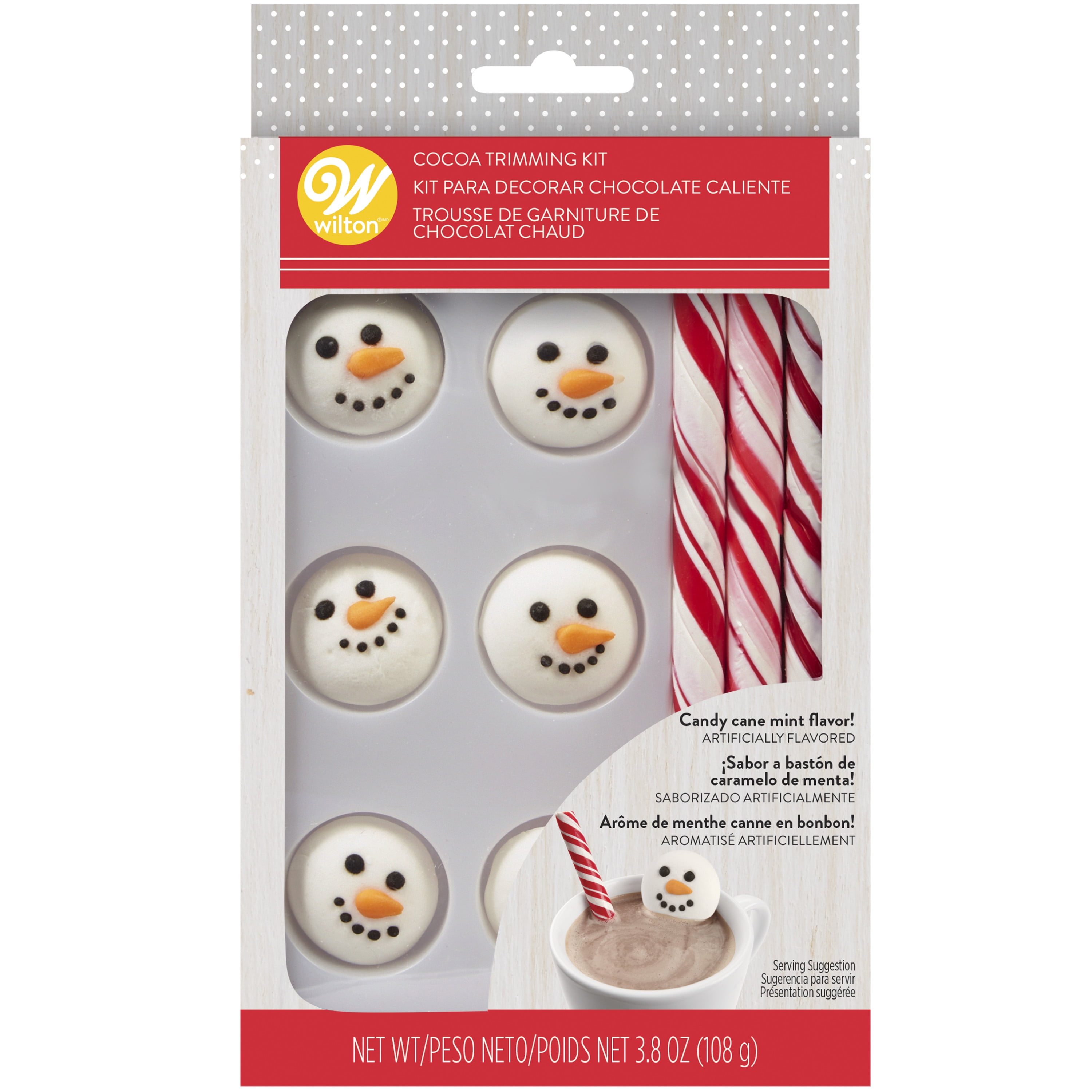 Wilton Candy Cane Cocoa Trimming Kit, 3.8 oz