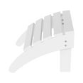 thumbnail image 5 of Costaelm Paradise Outdoor Folding Adirondack Ottoman, White, 5 of 9