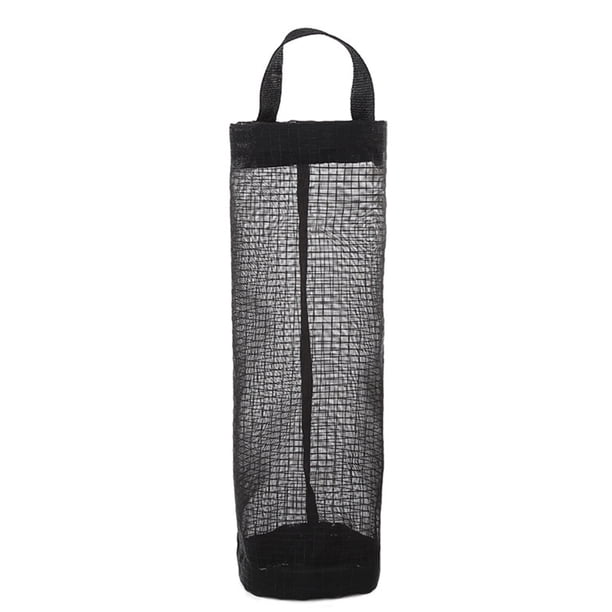 Billuyoard Soporte para bolsa de comestibles 12L Organización Calcetines Dispensador de almacenamiento Puerta trasera reutilizable Organizador de Organizadores de utensilios de cocina Negro