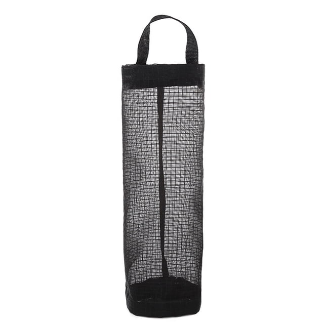 Bewildely Soporte para bolsa de comestibles Dispensador de almacenamiento Organizador de artículos diversos reutilizable Negro Type3 NO3