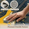 thumbnail image 6 of ODIKA Note Rock Vintage Grunge Distressed Motifs Notes Guitar Music Refined Structured Foldable Easy Care for Queen Size Bedroom, Under Bed, Master Suite, 6 of 7