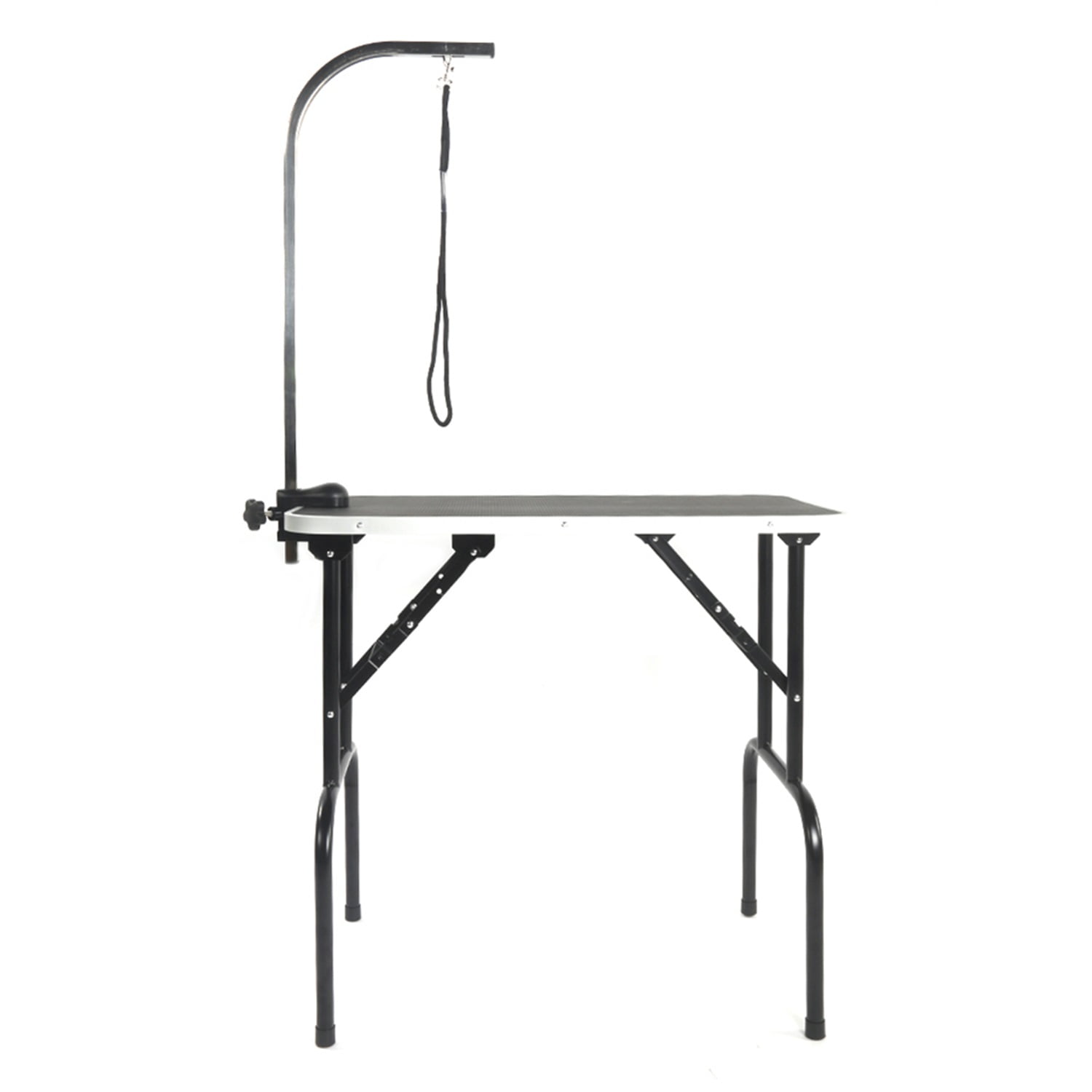 Pefilos 32" Foldable Pet Grooming Table for Small Dogs Cats with Adjustable Arm Noose Pet Grooming Table for Home, Black Pefilos 32" Foldable Pet Grooming Table for Small Dogs Cats with Adjustable Arm Noose Pet Grooming Table for Home, Black