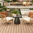thumbnail image 4 of Fsbecl Round Metal Indoor Patio End Table, Black, 4 of 9