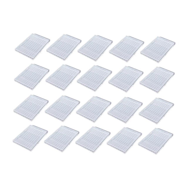 Dickly 10 Pieces Drill Case Organizer Box Tool Container Transparent Portable Practical 2