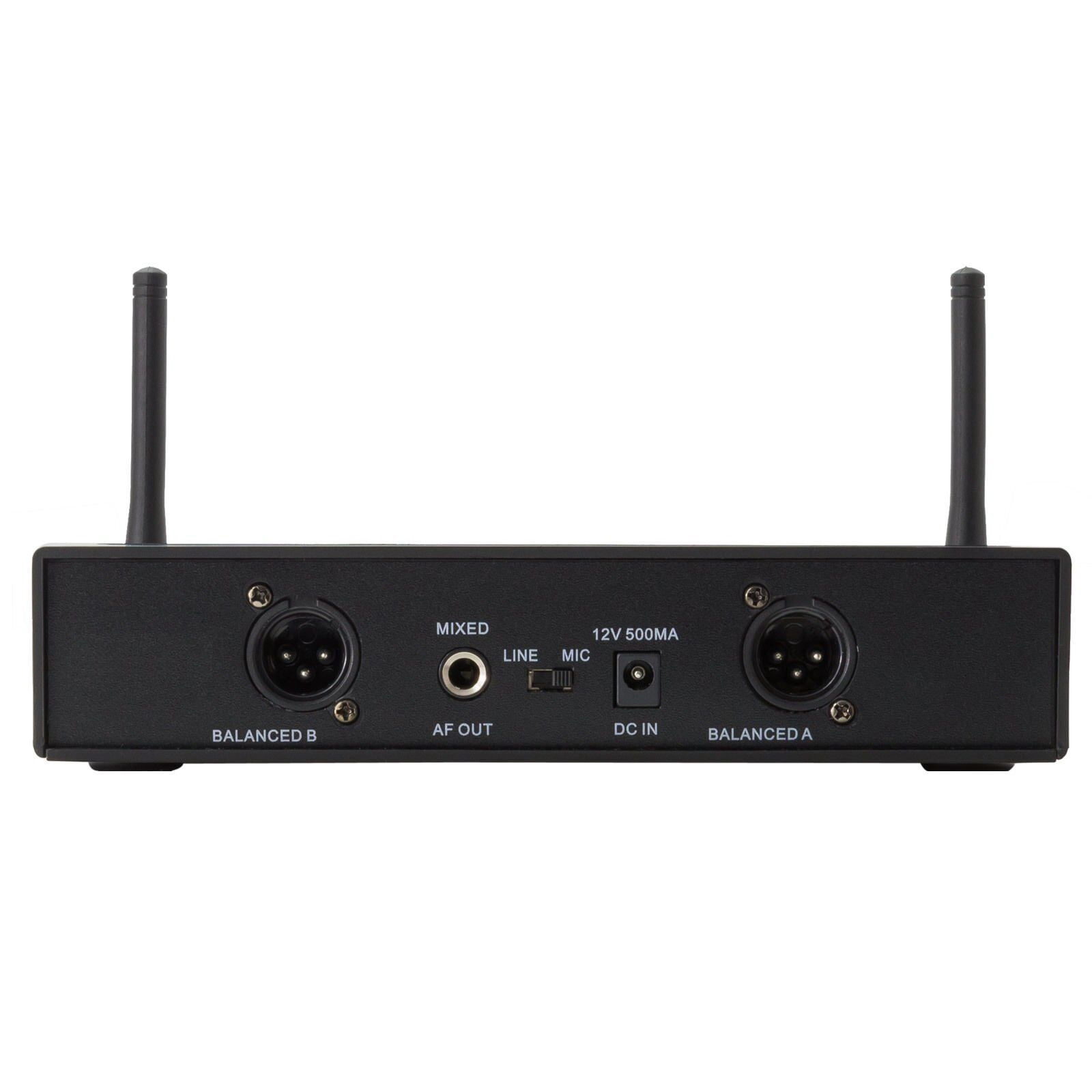 Professional UHF Dual Wireless Microphone Handheld Dynamic Mic With Receiver For Karaoke, DJ Party, Church, Wedding, Speech, PA