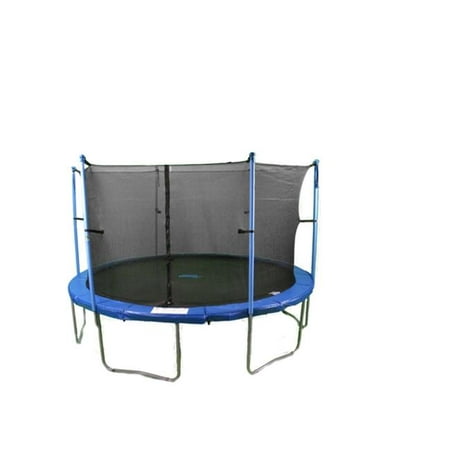 Upper Bounce 14-Foot Trampoline, with Safety Enclosure, Blue (Box 1 of