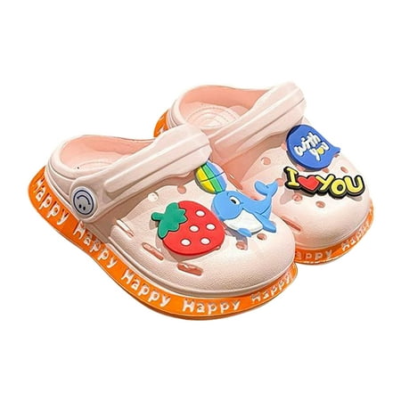 

Child Clogs Kid s Cute Garden Shoes Cartoon Children Slip on Clog Sandal Slipper Kid Shower Pool Beach Sandals Summer Slippers for Kids Girls Boys Toddler