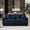 Blue, variant on Oversized Chenille Loveseat Sofa, 76” Comfy 2 Seater Couch with Deep Seat, Modular Love Seat Couch for Living Room Bedroom Apartment, Easy Assembly Small Cloud Couch, White
