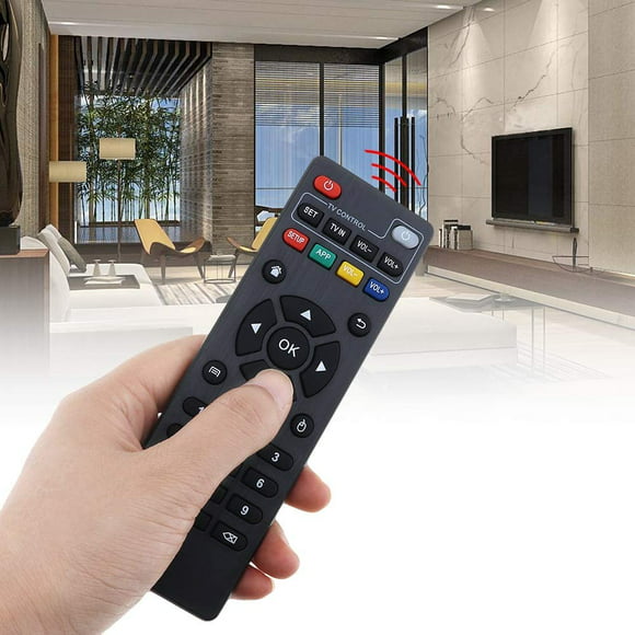 Calvas Universel IR Remplacement Télécommande Prise en Charge pour Android TV Box H96 Pro / V88 / MXQ / T95 / T95X / T95Z Plus