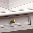 thumbnail image 6 of Goo-Ki 1.2 Inch(30mm) Diamenter Brushed Bronze Cabinet Knobs, Zinc Alloy Minimalist Style Drawer Knobs for Dresser,Wardrobe,Cupboard, 6 Pack, 6 of 8