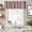 Black Red, variant on Red Pink Stripe Farmhouse Short Window Curtain Valances, Geometric White Vertical Striped Rod Pocket Kitchen Valances for Living Room Bedroom Bathroom Cafe 42" x 12"