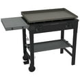 thumbnail image 3 of Megamaster 2-Burner Propane Gas Griddle Cart with Side Shelf, Flat Top Grill, 38,000BTUs, Black, 720-0785A, 3 of 10