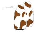 thumbnail image 4 of Easy to Install Car Universal Seat Cover, Brown Cow Texture Pattern Four Seasons Universal Front Seat Cover, 2-Piece, 4 of 8