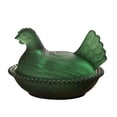 thumbnail image 1 of Small Glass Jars with Lids Glass Chicken Candy Tray with Lid Rural Candy Bowl for Snacks and Treats, 1 of 7