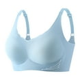 thumbnail image 1 of Aayomet Soutiens-Gorge pour Femmes Pack Bonnet Formant Bretelles Réglables Grande Taille Soutien-Gorge à Armatures (Bleu, L), 1 of 4