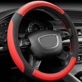thumbnail image 2 of BTOER Car Steering Wheel Cover PU Leather Car Handle Cover Non-slip Wear-resistant, 2 of 8
