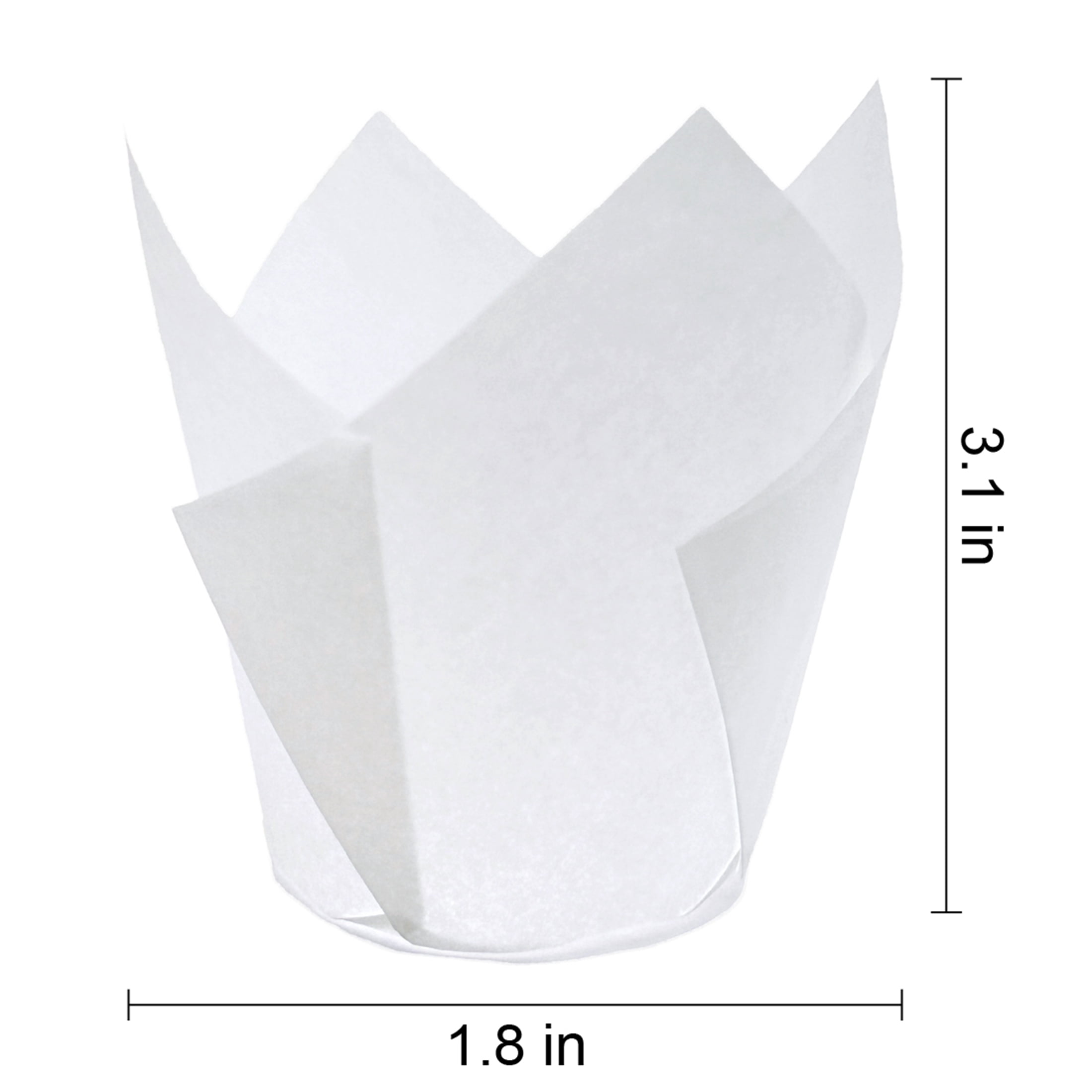 White Tulip Baking Cups, 24 Count, by Way To Celebrate