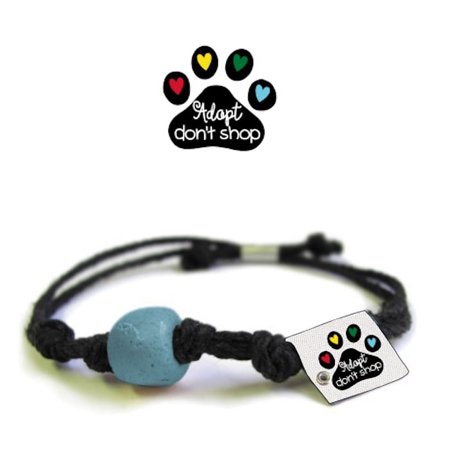 Adopt Don't Shop Earth Bands Bracelet | Eco Friendly | Natural Hemp | Vegan Boho | Custom Jewelry | Handmade in USA with Earth & Sand