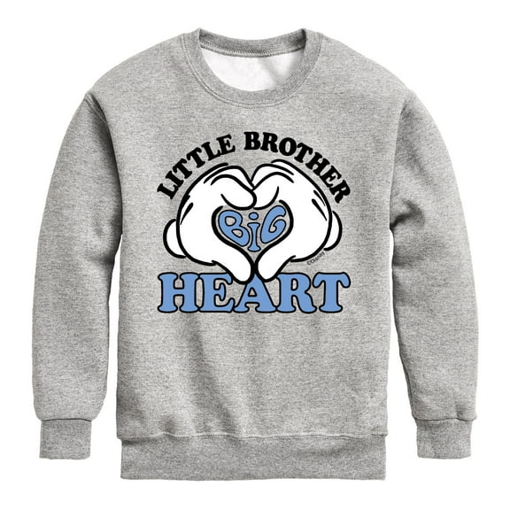 Disney - Little Brother Big Heart - Youth Crewneck Fleece Sweatshirt