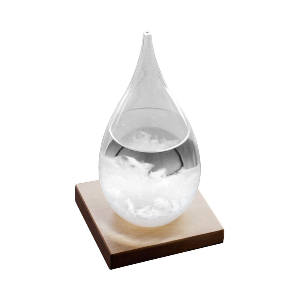 Details about   Desktop Droplet Storm Glass Bottle Weather Forecast Predictor Monitor Barometer 