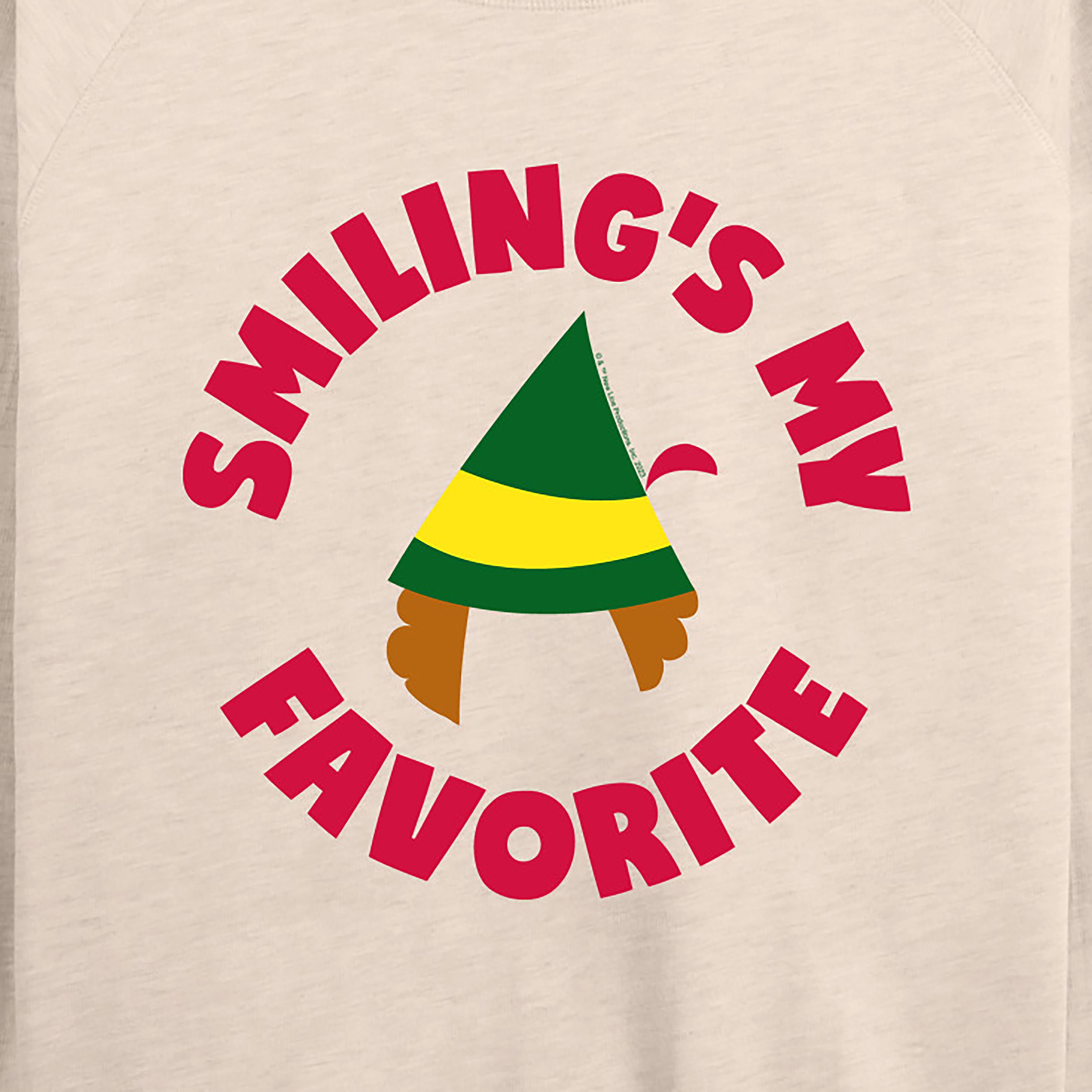 ELF - Christmas Family Set Smilings My Favorite - Women's Lightweight French Terry Long Sleeve Shirt