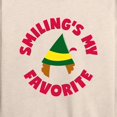 thumbnail image 3 of ELF - Christmas Family Set Smilings My Favorite Women's Lightweight French Terry Wide Neck Long Sleeve Graphic Shirt, 3 of 5
