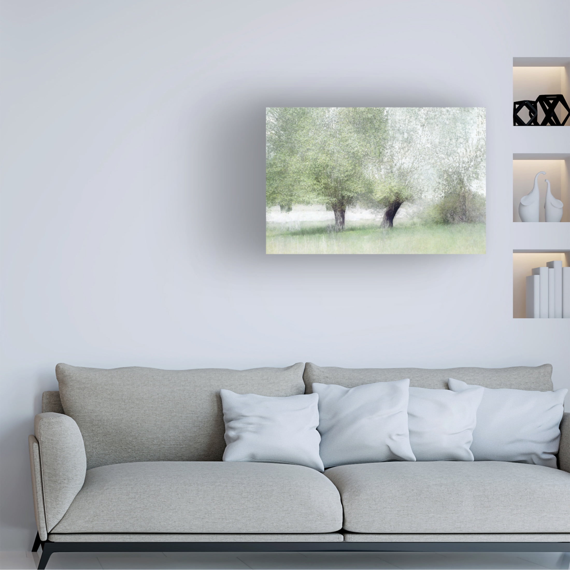 Canvas Wall Art - Nel Talen 'Young Green' Wall Art for Living Room, Bedroom, or Office D?cor by Trademark Fine Art - 19 x 12 Inches