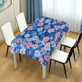 thumbnail image 4 of Yayeee Tablecloths 54" x 72" Rectangle Wrinkle Resistant Party Table Cover, Blue Daisy, 4 of 8