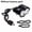 Black, variant on Waterproof USB Bike Light 8000LM LED Front Bicycle Headlight Dual Lamps for Cycling No Battery