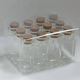 thumbnail image 4 of Mini Clear Glass Bottles 48 Pack - Tiny Glass Jar Vials with Cork Stoppers for Wishing Bottles, Fairy Dust, Wedding Sand Message Bottles, Perfume Oil Bottles - (Size: 1-7/8" H x 7/8" Dia), 4 of 4