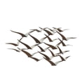 thumbnail image 6 of DecMode Brown Metal Flying Flock Of Bird Wall Decor, 6 of 12