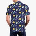 thumbnail image 5 of Rocae Astronaut Corgi for Men's Short Sleeve Polo Shirt, Quick Drying Performance Moisture Wicking Sports Men's Golf Shirt Large, 5 of 9