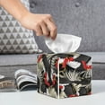 thumbnail image 6 of Gukieu Roosters 2 Print Leather Tissue Box, PVC Waterproof Velcro Opening and Closing Square Tissue Box Holder, Suitable for Home and Office Decoration, 6 of 7