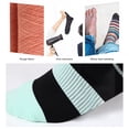 thumbnail image 4 of 4 pares de calcetines de compresión para hombres y mujeres, calcetines a rayas para deportes al aire libre, senderismo, correr, ciclismo y fitness, 4 of 13