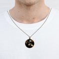 thumbnail image 4 of Bee Necklace Personalized Custom Photo Round Pendant Adjustable Stainless Steel Necklaces with Gift Box for Men Women Mothers Valentine's Jewelry Gift, 4 of 6