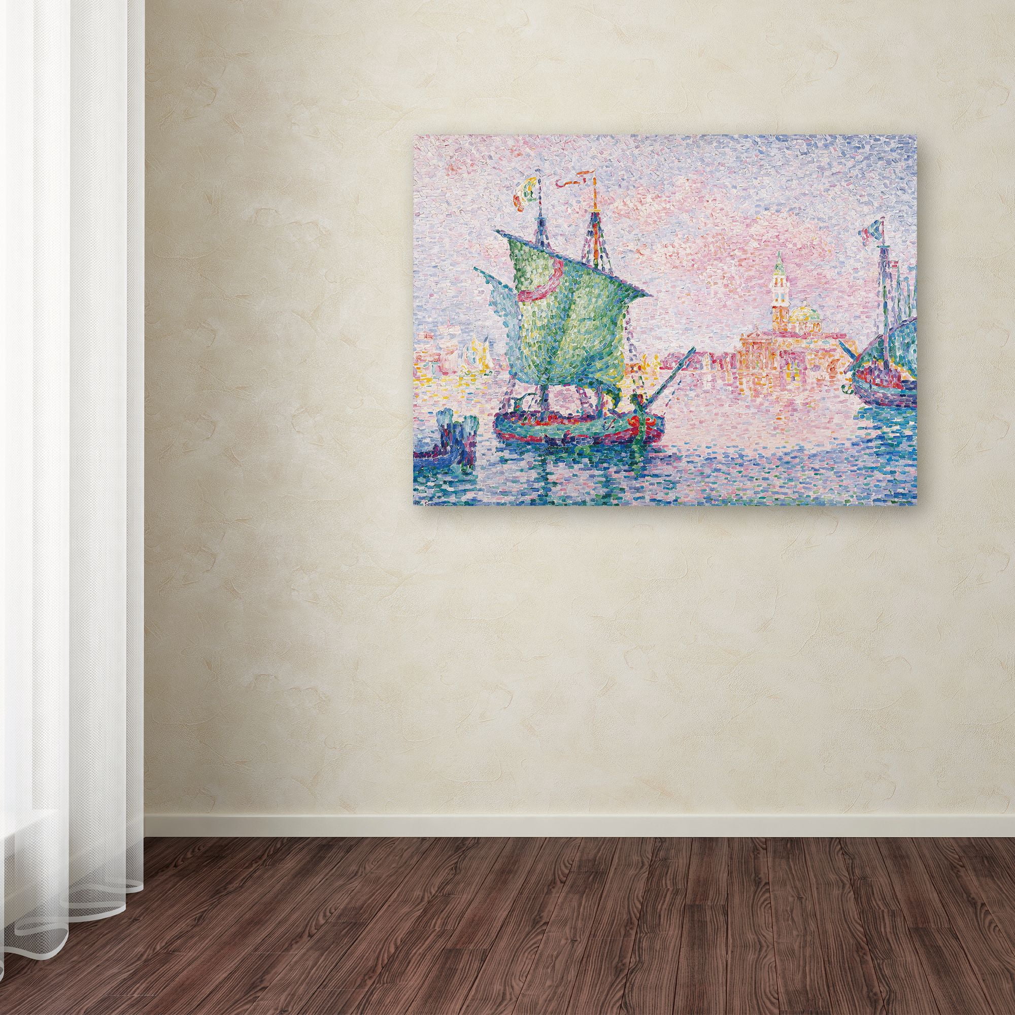 Trademark Fine Art 'Venice The Pink Cloud 1909' Canvas Art by Paul Signac