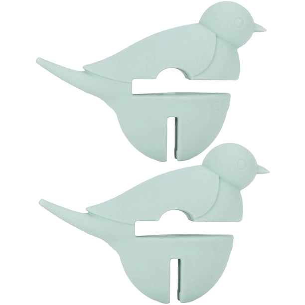 herramientas de cocina 2 piezas de soporte para cuchara con clip para olla, forma de pájaro, soporte para olla de silicona antiescaldado, estante para cubiertos, utensilios de cocina Zhivalor LRWJ1014-2