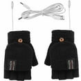 thumbnail image 1 of Gants d'Hiver Chauds Tricotés Convertibles Sans Doigts Mitaines Chaudes Gants Chauffants Longs Sans Doigts, 1 of 5