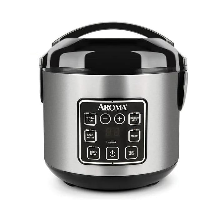 Use Rice Cooker Inner Restored Aroma Electric Rice Cooker and Steamer, 8-Cup, Bonded Granite ...