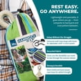 thumbnail image 5 of Bliss Hammocks 60"W Double Hammock with Rope Loops & Tree Straps, 265 lb, Blue Honu Strip, 5 of 14