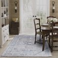 thumbnail image 4 of Sofihas Traditional Farmhouse Area Rug, Blue/Gray, 9'x12' Indoor Rug, 4 of 6