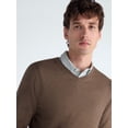thumbnail image 4 of Free Assembly Men's V-Neck Sweater with Long Sleeves, Midweight, Sizes XS-3XLT, 4 of 6