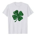 thumbnail image 3 of QIPOPIQ T-Shirts à Manches Courtes pour Femmes à Col Rond T-Shirts de la Saint-Patrick T-Shirt Trèfle T-Shirt Vert Chemises Tuniques Hauts T-Shirts pour Filles Cadeau T-Shirts de Fête Hauts T-Shirts Graphiques Aubaines, 3 of 4