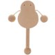 thumbnail image 2 of Sonajero De Madera Montessori De Agarre Educativo Juguete De Desarrollo Chick Handbell, 2 of 9