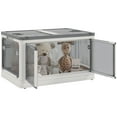 thumbnail image 2 of Dressers HOMCOM Stackable Storage Bins with Lids, Wheels, and Collapsible, White,Bedroom Dressers, 2 of 9