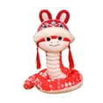 thumbnail image 3 of año Nuevo Chino 2025 serpiente de peluche de juguete estatuilla de serpiente estatua coleccionable adorno de cumpleaños decoración de año Nuevo Lunar Rojo 25cm, 3 of 8