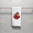 thumbnail image 5 of ThisWear Thanksgiving Party Decorations Thanksgiving Turkey Pilgrim 2 Pack Decorative Kitchen Towels White, 5 of 5